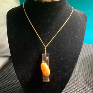 Handcrafted resin necklace